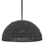Hinkley Lighting Dalia 20" Wide Wood Pendant with Beaded Shade Black