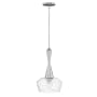 Hinkley Lighting Bette 1 Light 12.5" Wide Pendant with a Seedy Glass Shade Polished Nickel