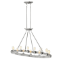 Hinkley Lighting Everett 12 Light 48-1/4" Wide Linear Chandelier Brushed Nickel