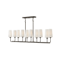 Hinkley Lighting Lewis 10 Light 44" Wide Linear Chandelier Black Oxide