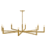 Hinkley Lighting Ezra 50" Wide 8 Light Chandelier Heritage Brass