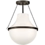 Hinkley Lighting Collins 15" Wide Semi-Flush Urn Ceiling Fixture / Converts to Pendant Black Oxide