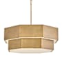 Hinkley Lighting Facet 12 Light 38" Wide Waterfall Chandelier Heritage Brass