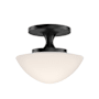 Hinkley Lighting Knox 12" Wide Semi-Flush Bowl Ceiling Fixture Black