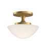 Hinkley Lighting Knox 12" Wide Semi-Flush Bowl Ceiling Fixture Lacquered Brass