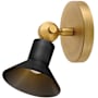 Hinkley Lighting Dom 7" Tall LED Wall Sconce Heritage Brass / Black