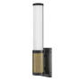 Hinkley Lighting Zevi 18" Tall LED Bathroom Sconce Black / Lacquered Brass