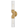 Hinkley Lighting Soren 2 Light 24" Tall Wall Sconce Heritage Brass