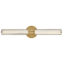 Hinkley Lighting Georgette 2 Light 24" Wide LED Vanity Light Lacquered Brass