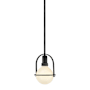 Hinkley Lighting Somerset 7" Wide Mini Pendant / Converts to Semi-Flus Black