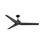 Hinkley Lighting Chisel 60" 3 Blade Indoor Smart Ceiling Fan Matte Black / Matte Black