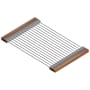 Home Refinements by Julien 19" x 12" Wide Stainless Steel Drying Rack Stainless Steel / Walnut