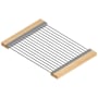 Home Refinements by Julien 17" x 12" Wide Stainless Steel Drying Rack Stainless Steel / Maple