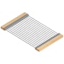 Home Refinements by Julien 19" x 12" Wide Stainless Steel Drying Rack Stainless Steel / Maple