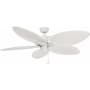 Honeywell Ceiling Fans Palm Island 52" 5 Blade Indoor / Outdoor Ceiling Fan White