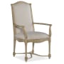 Hooker Furniture Ciao Bella 26" Wide Arm Fabric Dining Chair Tuscan Cream / Distressed Natural