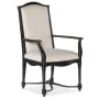 Hooker Furniture Ciao Bella 26" Wide Arm Fabric Dining Chair Tuscan Cream / Black