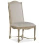 Hooker Furniture Ciao Bella 23" Wide Fabric Dining Chair with Nailhead Trim Tuscan Cream / Distressed Natural