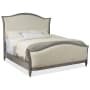 Hooker Furniture Ciao Bella Queen Size Upholstered Bed with Nailhead Trim Tuscan Cream / Speckled Gray