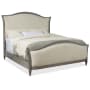 Hooker Furniture Ciao Bella California King Upholstered Bed with Nailhead Trim Tuscan Cream / Speckled Gray