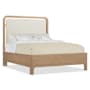Hooker Furniture Banyon Bay Queen Leather, Veneer, and White Oak Bed Frame Desert Oak / Sunbleached