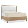 Hooker Furniture Banyon Bay California King Leather, Veneer, and White Oak Bed Frame Desert Oak / Sunbleached