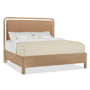 Hooker Furniture Banyon Bay California King Leather, Veneer, and White Oak Bed Frame Desert Oak / Toast