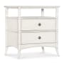 Hooker Furniture Charleston 28" Wide Wood, Resin Nightstand White Heron