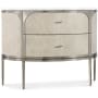 Hooker Furniture Modern Mood 42" Wide Marble Top Oak and Metal Nightstand with Self Closing Drawers Diamond