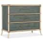 Hooker Furniture Retreat 40" Wide 3 Drawer Maple and Bamboo Dresser with Self Close Blue