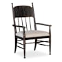 Hooker Furniture Americana 27" Wide Oak Accent Chair Molasses / Biscuit