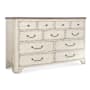 Hooker Furniture Americana 68" Wide 11 Drawer Cedar and Oak Dresser Daisy / Honey