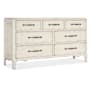 Hooker Furniture Americana 68" Wide 7 Drawer Cedar and Oak Dresser Daisy / Antique Bronze