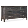 Hooker Furniture Americana 68" Wide 7 Drawer Cedar and Oak Dresser Molasses / Antique Bronze