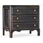 Hooker Furniture Americana 32" Wide 3 Drawer Oak Nightstand Molasses / Honey / Antique Bronze