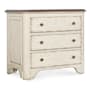 Hooker Furniture Americana 34" Wide 3 Drawer Oak Nightstand Daisy / Honey / Antique Bronze