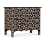 Hooker Furniture Americana 36" Wide 2 Drawer Oak Nightstand Molasses / White / Antique Charcoal