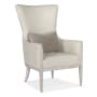 Hooker Furniture Kyndall 29" Wide Leather Accent Chair Tetra Stone / Guiltless Taupe