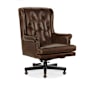 Hooker Furniture Charleston 29" Wide Leather Accent Chair Old Saddle / Black