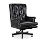 Hooker Furniture Charleston 29" Wide Leather Accent Chair Old Saddle Black