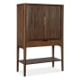 Hooker Furniture Archer 45" Wide 1 Drawer Mahogany Accent Cabinet Chestnut / Gold