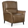 Hooker Furniture 36" Wide Leather Recliner Table Dark Wood