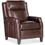 Hooker Furniture Nelson 30" Wide Leather Recliner Dark Roast / Dark Wood