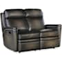 Hooker Furniture Hamilton 56" Wide Leather Sofa with USB Ports Sarzana Castle