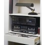 House of Troy Piano Lamp from the Specialty Collection Black with Polished Brass Accents