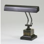 House of Troy 14" Piano / Desk Lamp Mahogany Bronze / Black / Tan Marble