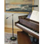 House of Troy Piano Lamp from the Floor Lamp Collection Polished Brass / Black