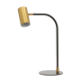 House of Troy Cavendish Single Light 21" High Integrated LED Arc Desk Lamp Weathered Brass and Black