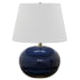House of Troy Scatchard 1 Light Title 20 Compliant Accent Table Lamp Blue Gloss