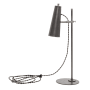 House of Troy Norton Single Light 24" Tall Adjustable LED Desk Lamp Granite / Satin Nickel Accents